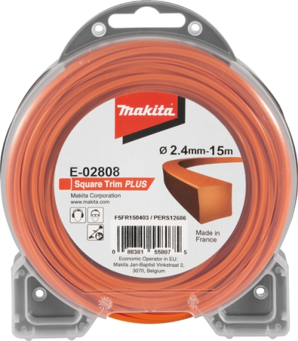 E-02808 MAKITA КОРДА ОРАНЖ.УСИЛЕНА 2.4ММ/15М