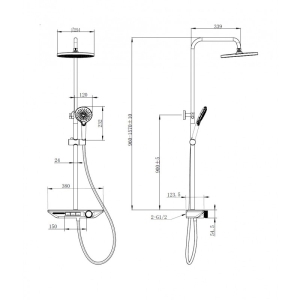 РОЯЛ ТР.ОКАЧВ.СЪС СТАЦ. И ПОДВ.ДУШ И С-Л 6234С